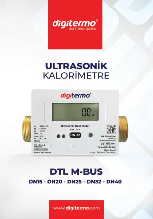 DTL32 M-Bus Digitermo Ultrasonik Kalorimetre