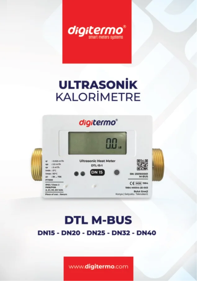 DTL-15 M-Bus Digitermo Ultrasonik Kalorimetre