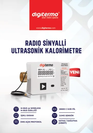 DTU-25 Radyo Sinyal Digitermo Ultrasonik Kalorimetre